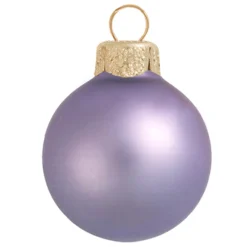 2ct Lavender Purple Matte Glass Christmas Ball Ornaments 6" (150mm)