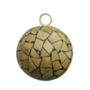 Brown Mosaic Shatterproof Christmas Ball Ornament 4" (100mm)