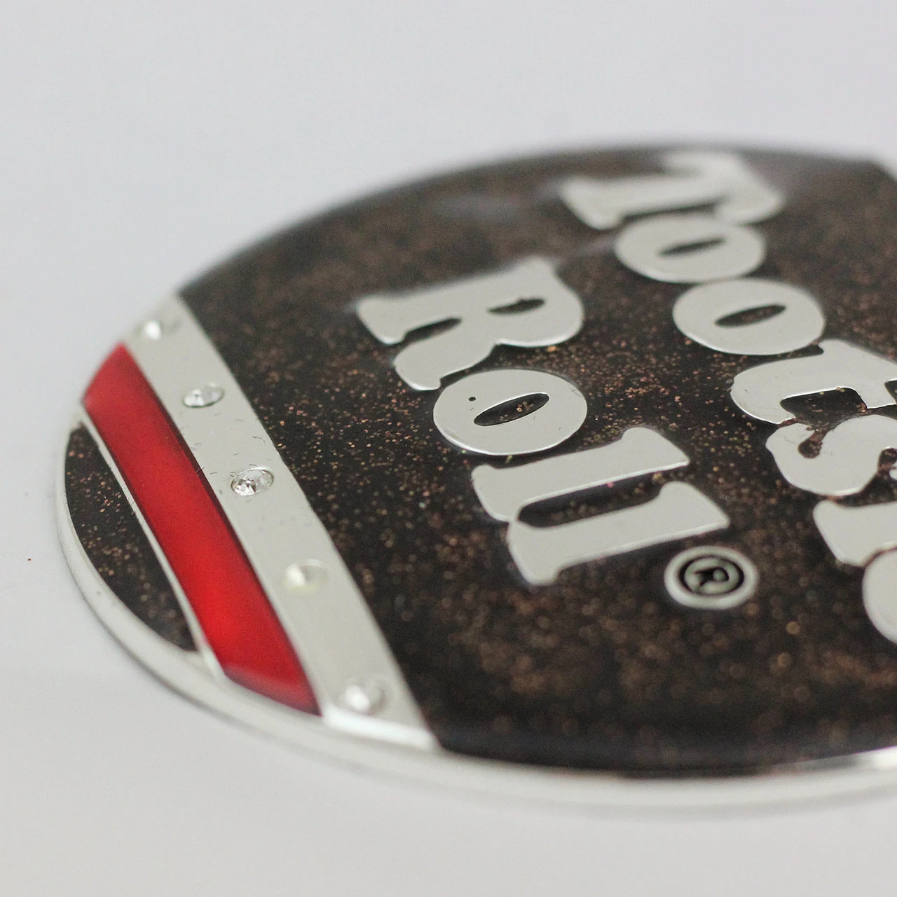 3.5" Silver And Brown "Tootsie Roll" Candy Logo Christmas Ornament 2 3.5" Silver And Brown "Tootsie Roll" Candy Logo Christmas Ornament - Image 2