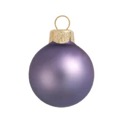 40ct Lilac Purple Matte Finish Christmas Ball Ornaments 1.5" (40mm)