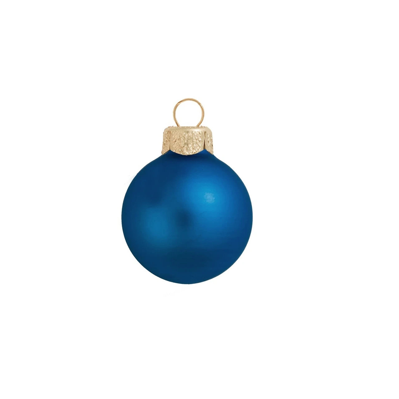8ct Cobalt Blue Matte Glass Christmas Ball Ornaments 3.25" (80mm) 1 8ct Cobalt Blue Matte Glass Christmas Ball Ornaments 3.25" (80mm)